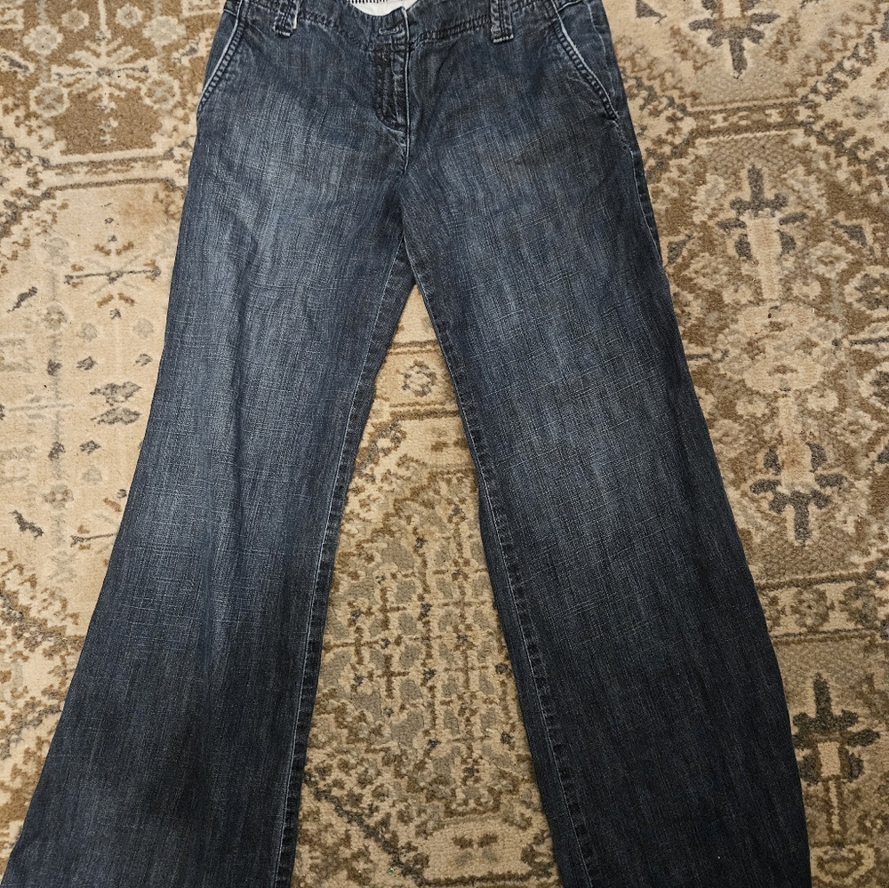 Sz O Ann Taylor Trouser Style Jeans